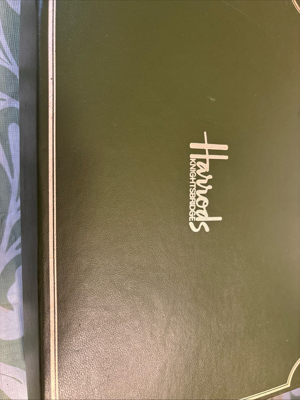Harrods White Gift Box with Gold Logo